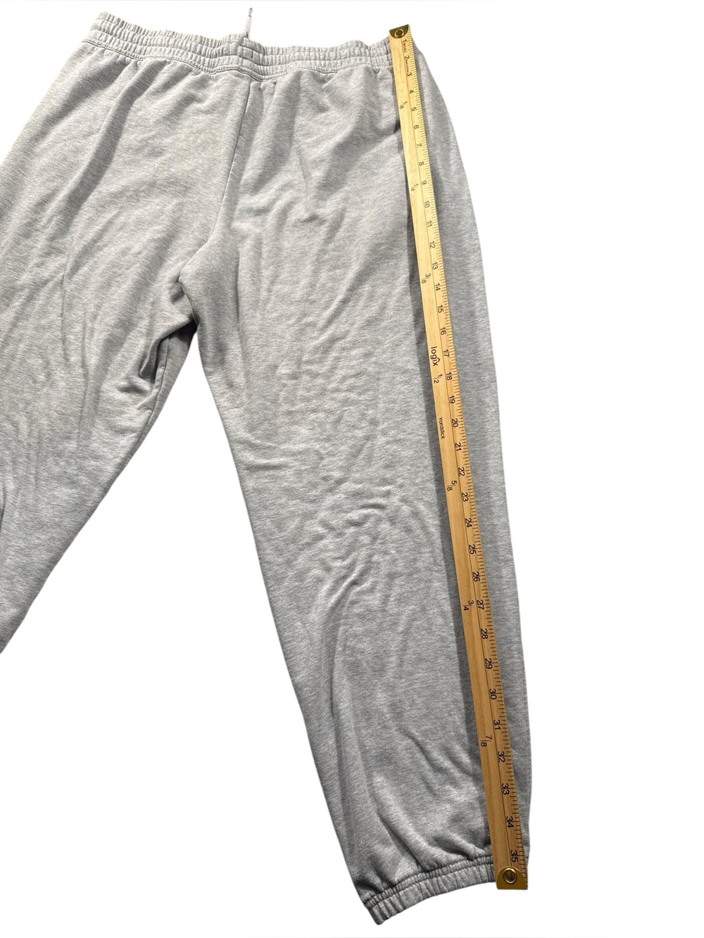 Large Athleta Women’s Gray Drawstring Jogger Sweatpants Cotton Travel Lounge - Picture 10 of 11